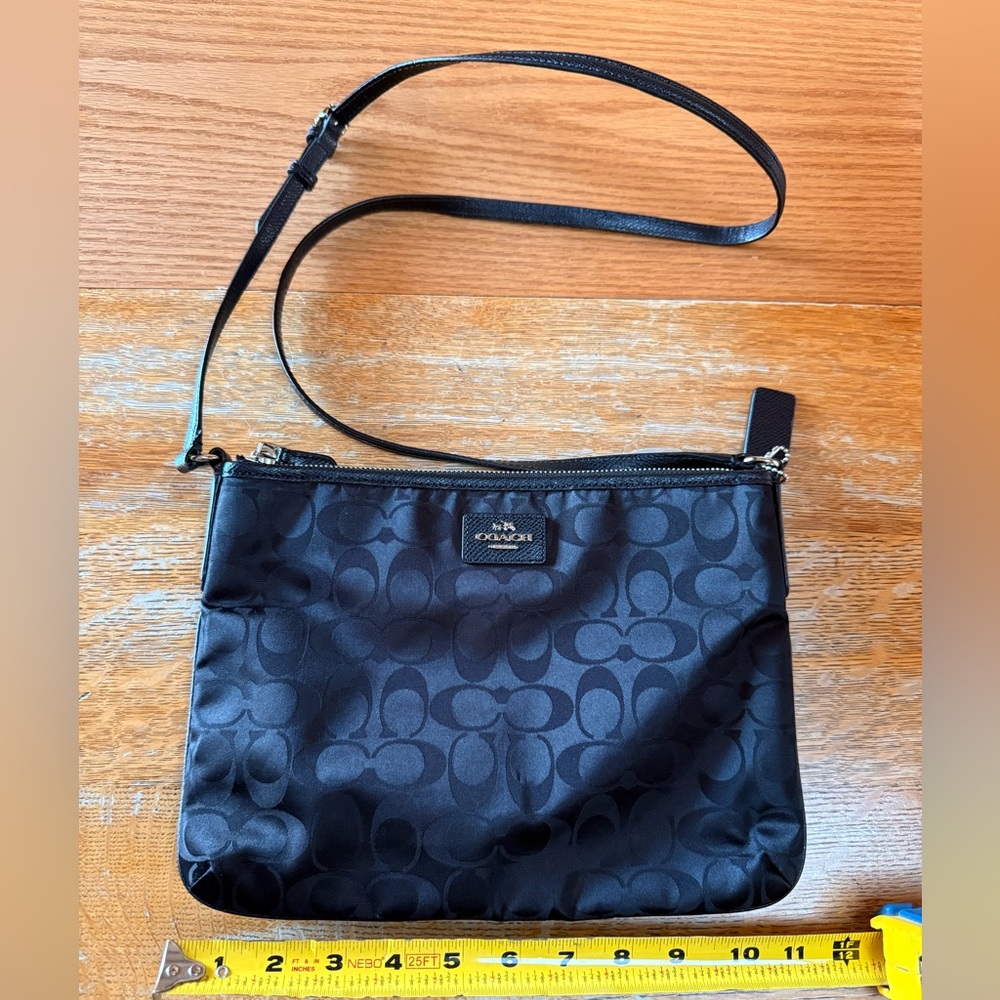 Coach Black Monogram Crossbody Bag